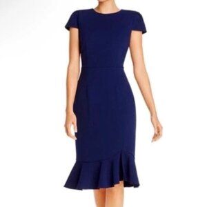 Betsey Johnson Indigo Blue Ruffle-Hem Dress – Size 6